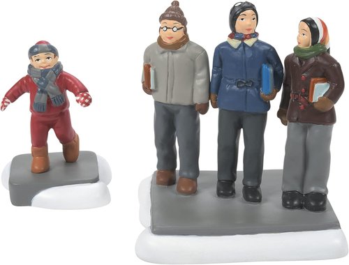 Department 56 | A Christmas Story Village Accessories | C'mon Guys Wait Up Figurine Set - 2.5 Inch, Multicolor