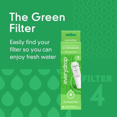 Everydrop® Refrigerator Water Filter 4 - Ice & Water Filter Replacement, EDR4RXD1, Single-Pack