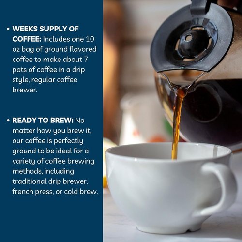 Door County Coffee Highlander Grogg Ground Coffee - 10 oz Bag - Medium Roast - 100% Specialty Arabica