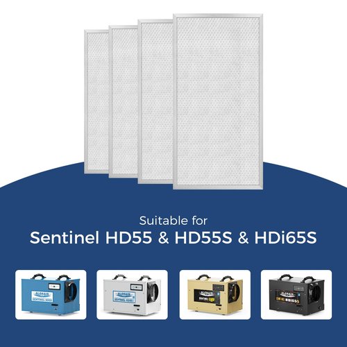 ALORAIR MERV-8 Filter Replacement Set for Basement Dehumidifiers Sentinel HD55,Sentinel HDi65(4 Pack)