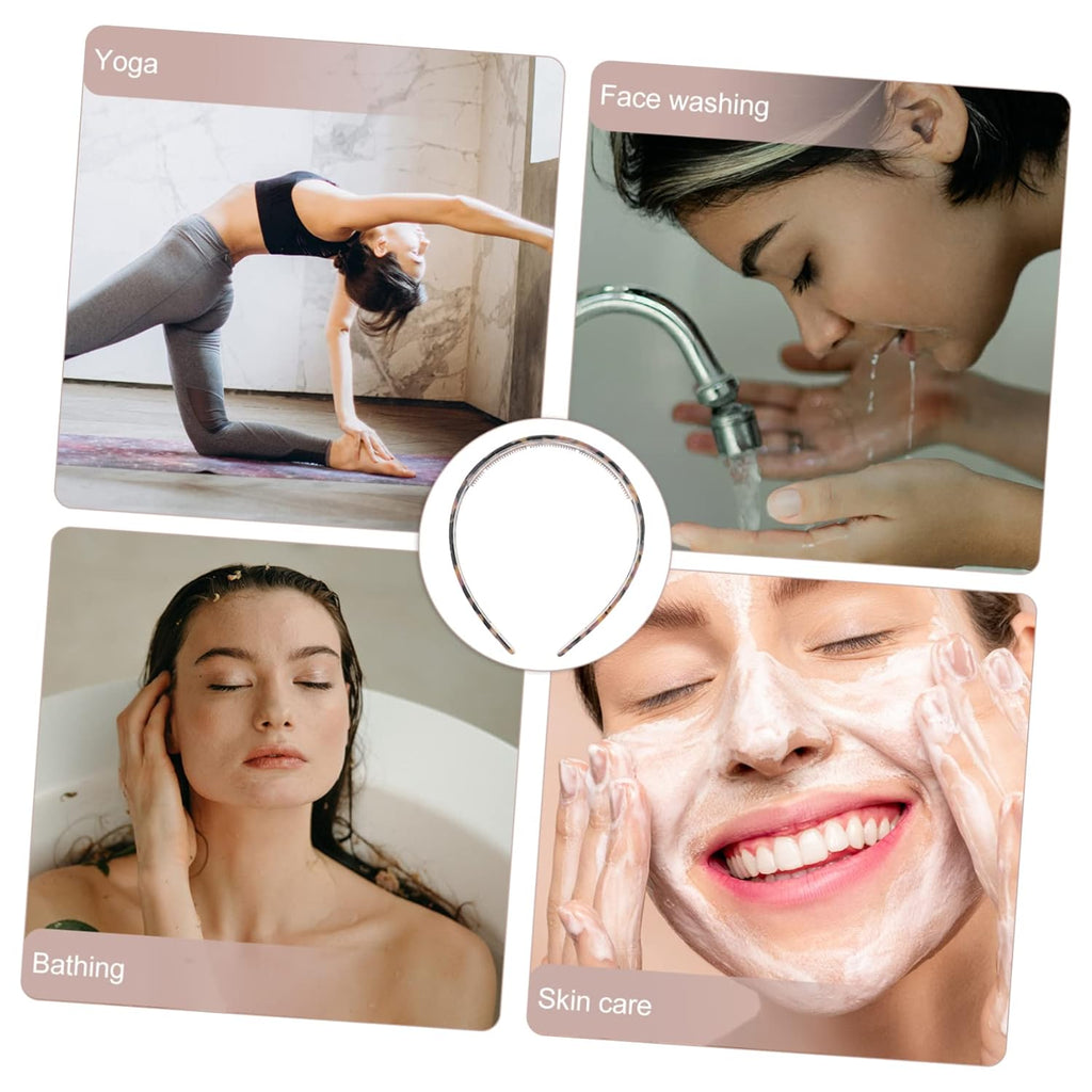 Uonlytech Non-Slip Hairband - Lightweight & Comfortable Headband for Women | Perfect for Face Washing & Daily Wear (5.47x4.72x0.59 In)