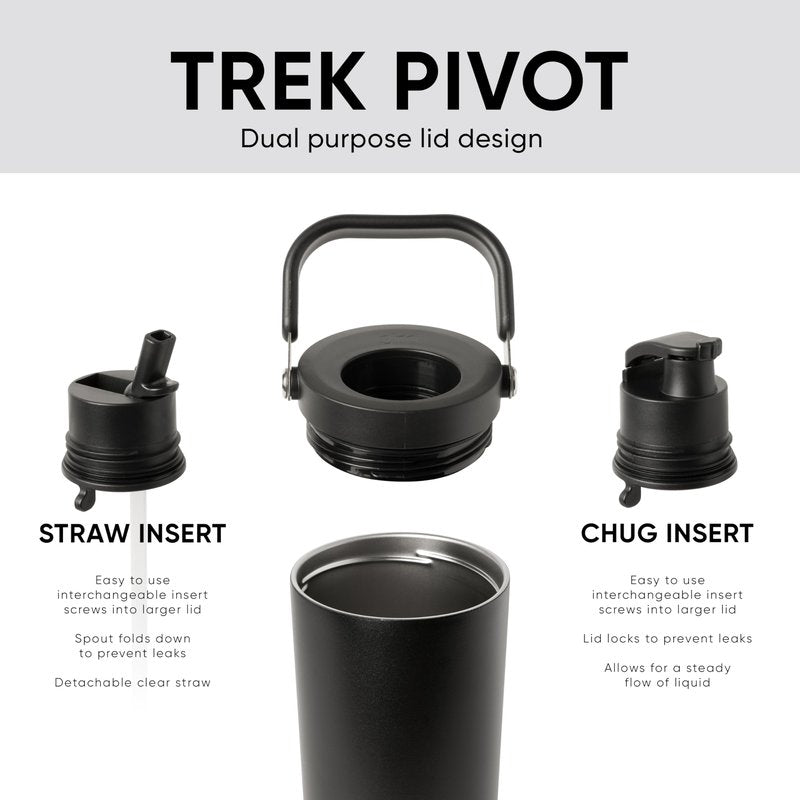 Simple Modern Trek Pivot | 30oz Flip Straw Tumbler with Handle | Water Bottle & Boot | Interchangeable Straw & Chug Lids | Insulated Stainless Steel Jug | Gym Sports Outdoors | Kelly Green
