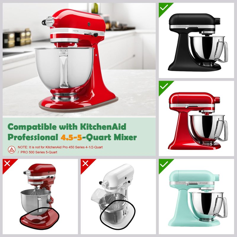 Bamboo Mixer Slider Compatible with Kitchen aid Bowl Lift Stand Mixer (5-8 Qt Stand Mixer)