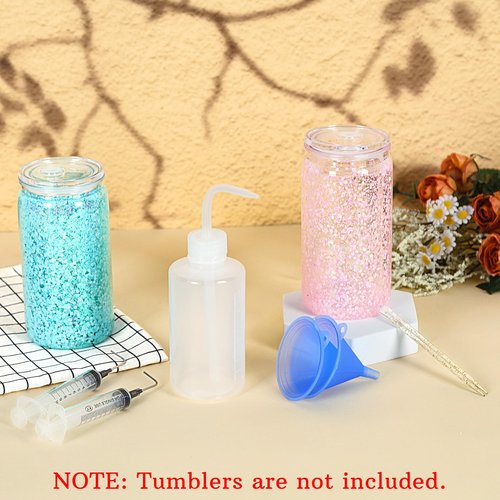 Maucircol 11 Pieces Snow Globe Tumbler Diy Kit Supplies, Snowglobe Cup Diy Tool (CUPS ARE NOT INCLUDED)