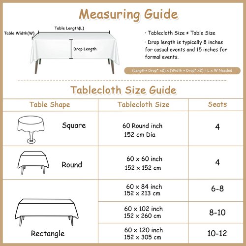 MYSKY HOME Table Cloth 60x84 in Rectangle Table, Heavy Duty Cotton Tassel Linen Look Waterproof Tablecloths Farmhouse Tablecloth, Wrinkle Free Table Cover with Beige Tassels for Kitchen Dining, Party