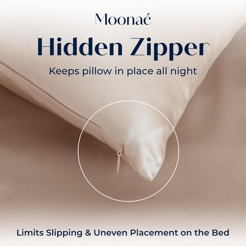 Mulberry Silk Pillowcase - Luxurious Pure Silk Cover for Healthier Hair & Smoother Skin - Soft & Breathable