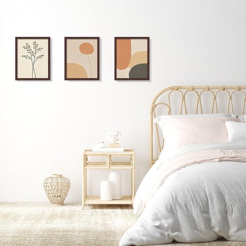 LaVie Home 8x10 Picture Frame - Classic Brown Wall Display with HD Plexiglas | Vertical & Horizontal Use