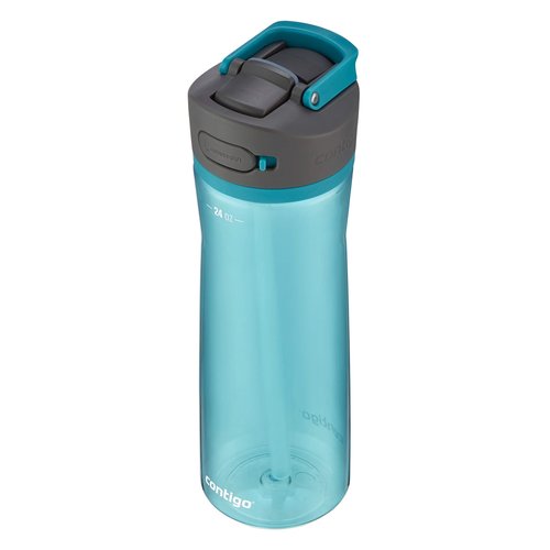 Contigo Ashland 2.0 Leak-Proof Water Bottle with Lid Lock and Angled Straw, Dishwasher Safe, Interchangeable Lid, 24oz, Juniper