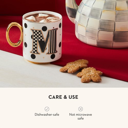MACKENZIE-CHILDS My Mug, Decorative Ceramic Coffee Mug with Handle, H