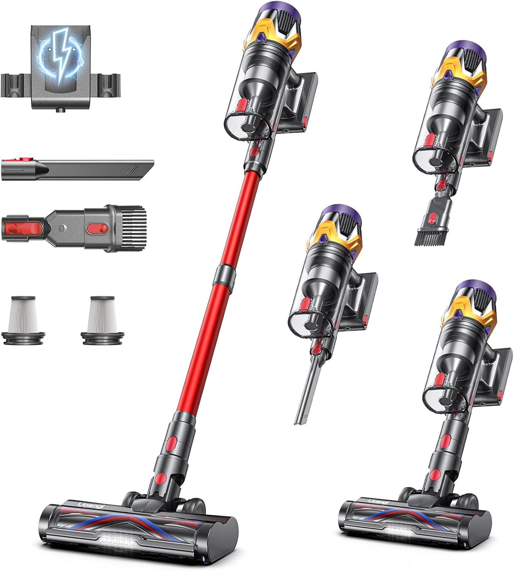 Skiennix Cordless Vacuum Cleaner - 55KPA 650W with Hurricane Mode & Touch Screen | 70 Mins Runtime, 1.8L Dust Cup, Self-Standing Design
