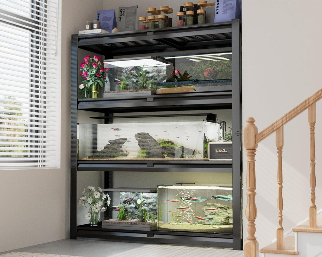PrimeZone Heavy Duty Garage Shelving - 2200 LBS Capacity, 4-Tier Adjustable Metal Rack | 40" W X 20" D X 60" H
