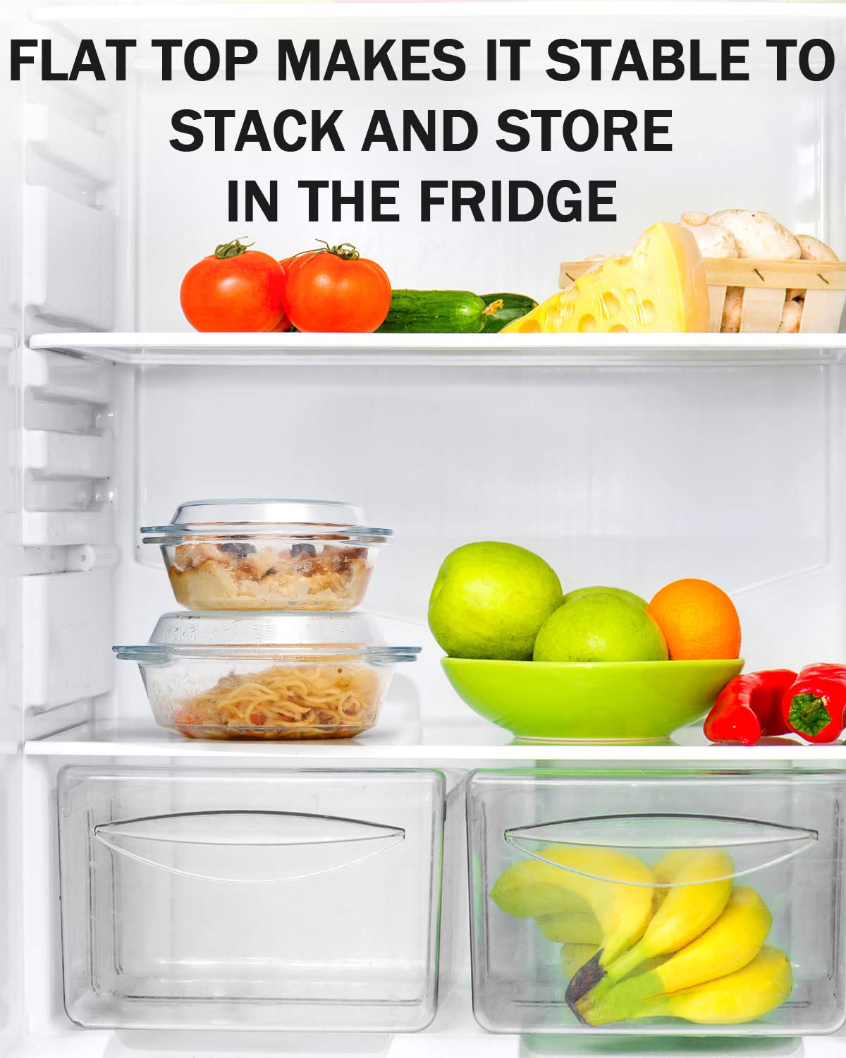 Clear Round Glass Casserole With Lid Glass Bakeware Easy Grab Baking Dish,Microwave, Oven, Freezer, and Dishwasher Safe (0.65L)