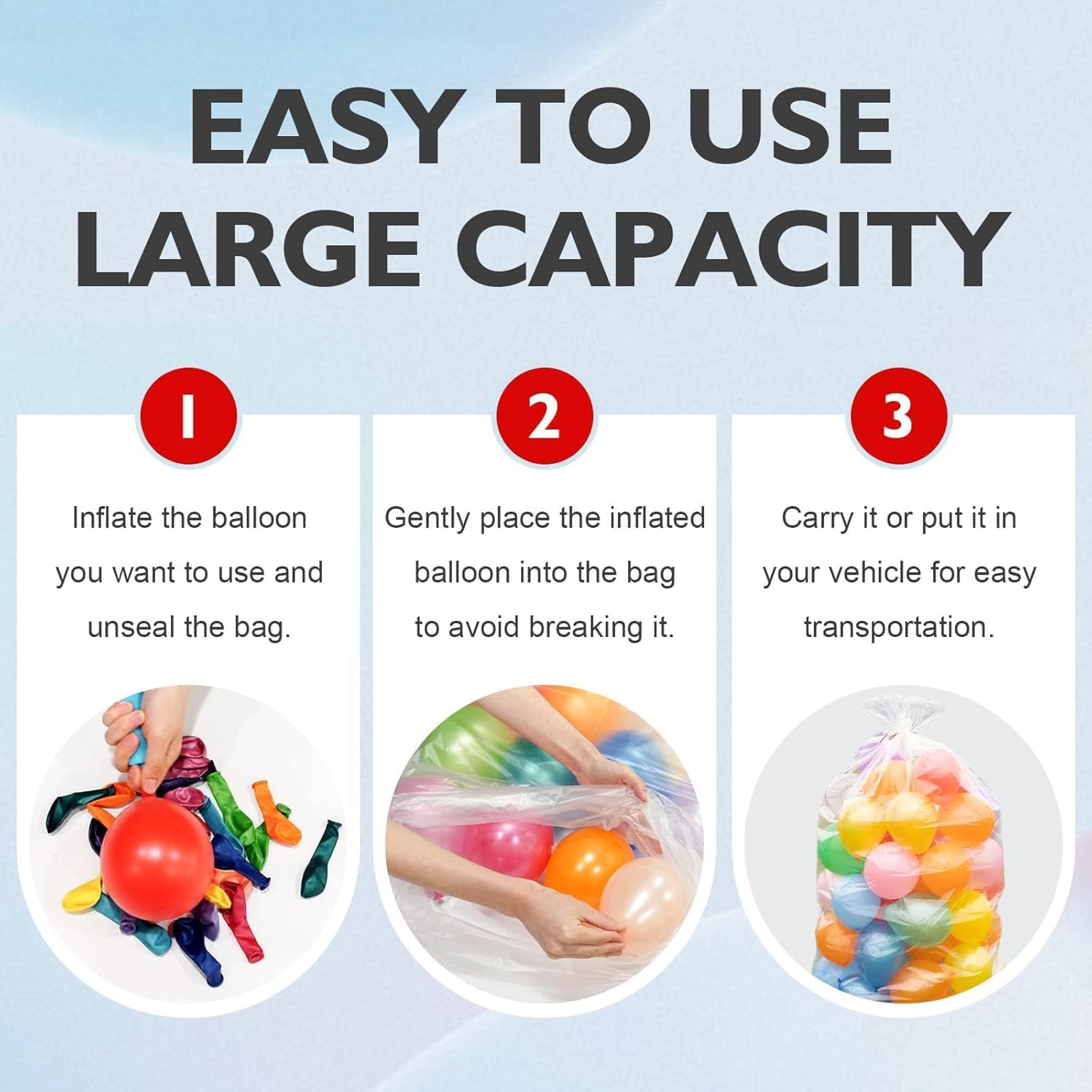 Skiennix Extra Large Clear Balloon Bags - 98 x 59 In, Reusable for Arch Garland & Party Decorations | 2 Pack