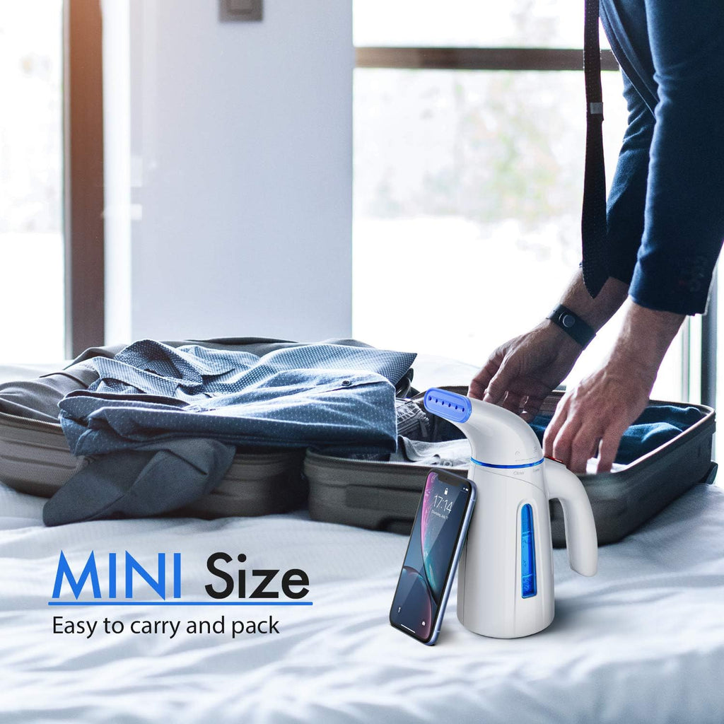 OGHom Handheld Clothing Steamer - Portable 240ml Travel Steam Iron for Wrinkle-Free Garments