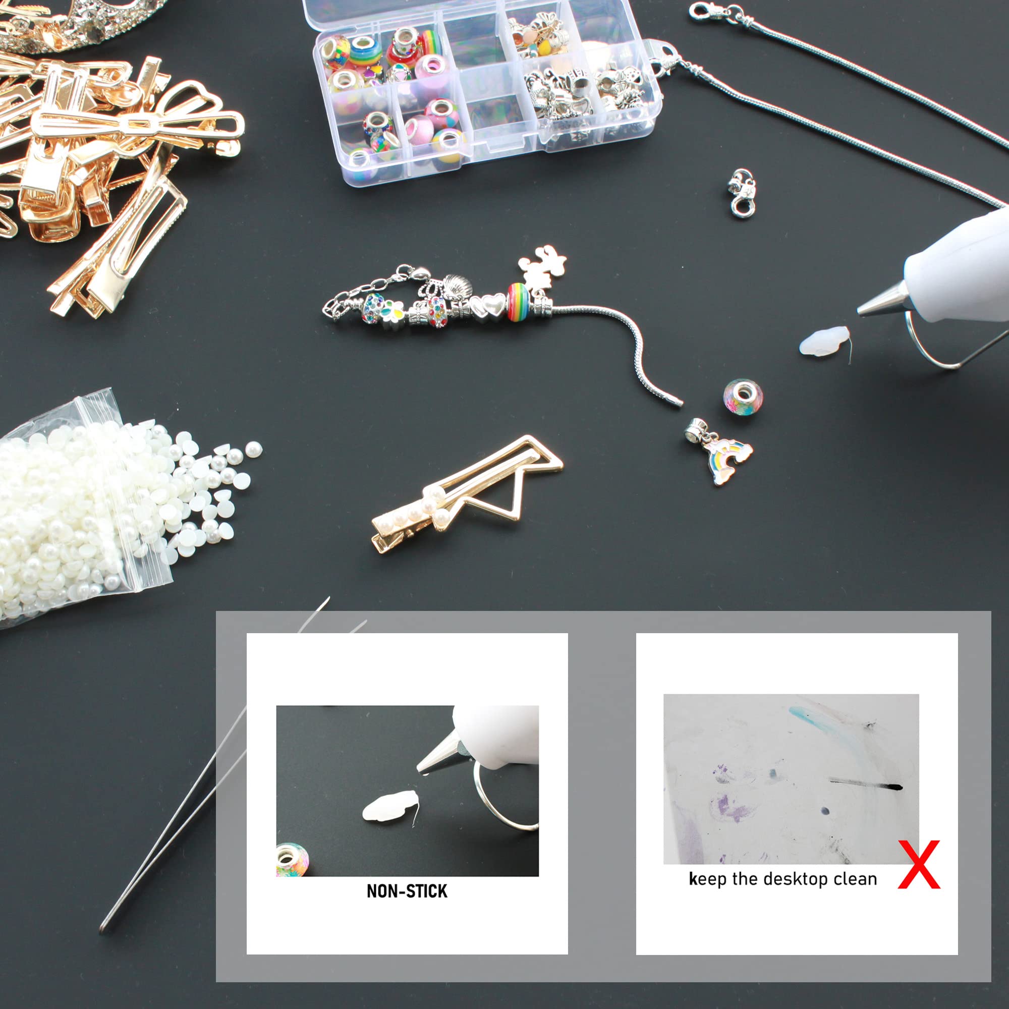 Extra-Large Silicone Craft & Baking Mat – 31.5x19.8 Inches, Non-Slip, Easy to Clean, Dual-Texture Surface for Crafting, Kneading, and Noise Reduction