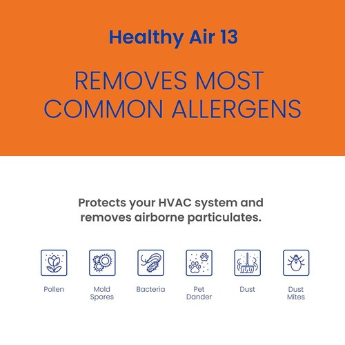AprilAire 413 Replacement Filter - MERV 13 Allergy Protection for Whole House Purifiers | 16x25x4 (Pack of 2)