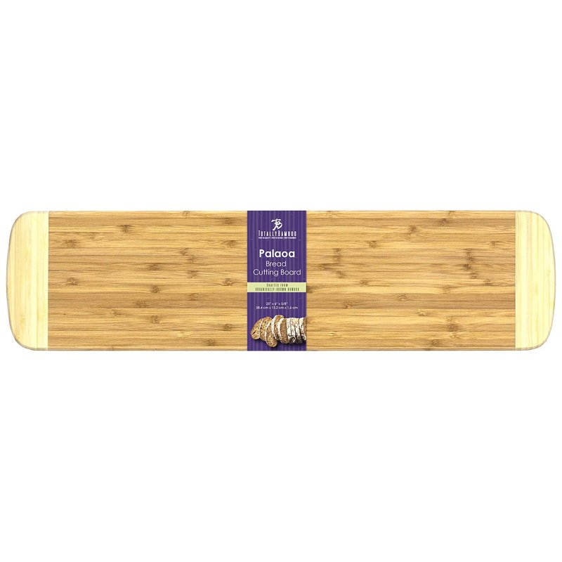 Totally Bamboo Palaoa Bread Serving & Cutting Board, Great for Charcuterie and Appetizer Spreads, 23" x 6"