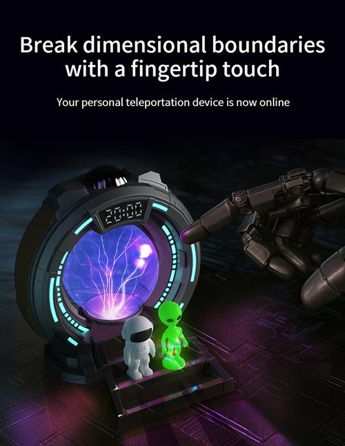 Northern Lights Projector Stargate Galaxy Night Light Plasma Globe Lamp with White Noise Sound Machine , Bluetooth Music, Time Alarm Clock, Kids Room Decor, Gift for Christmas Birthday Valentine's Day