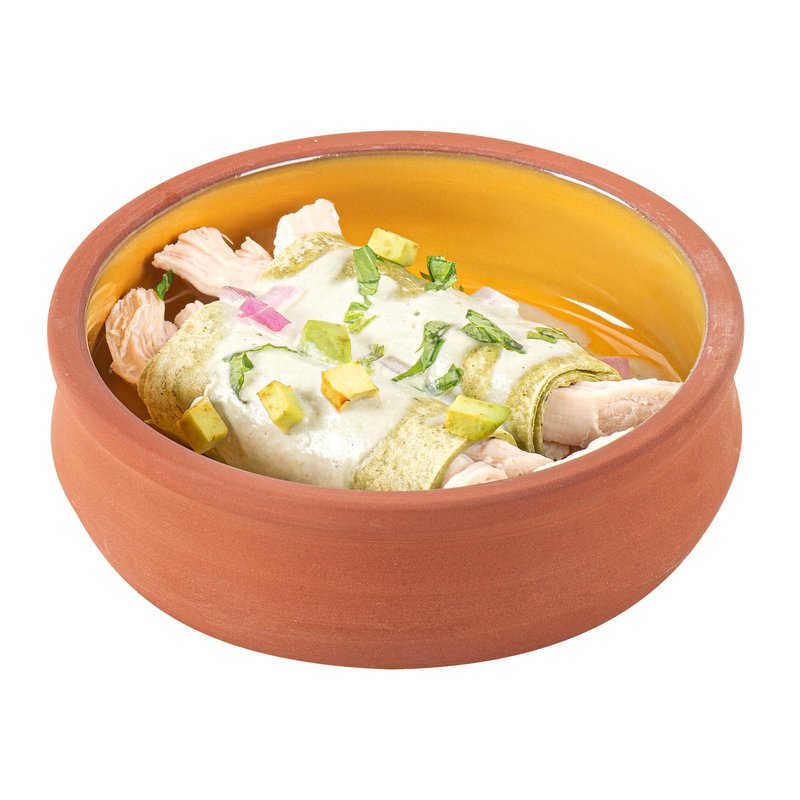 Restaurantware-Terra Tek 8.5 Ounce Terracotta Cazuelas, 10 Yellow Glazed Clay Pots For Cooking - Oven-Ready, Microwavable, Terracotta Serving Pots, Dishwashable, For Cooking And Serving