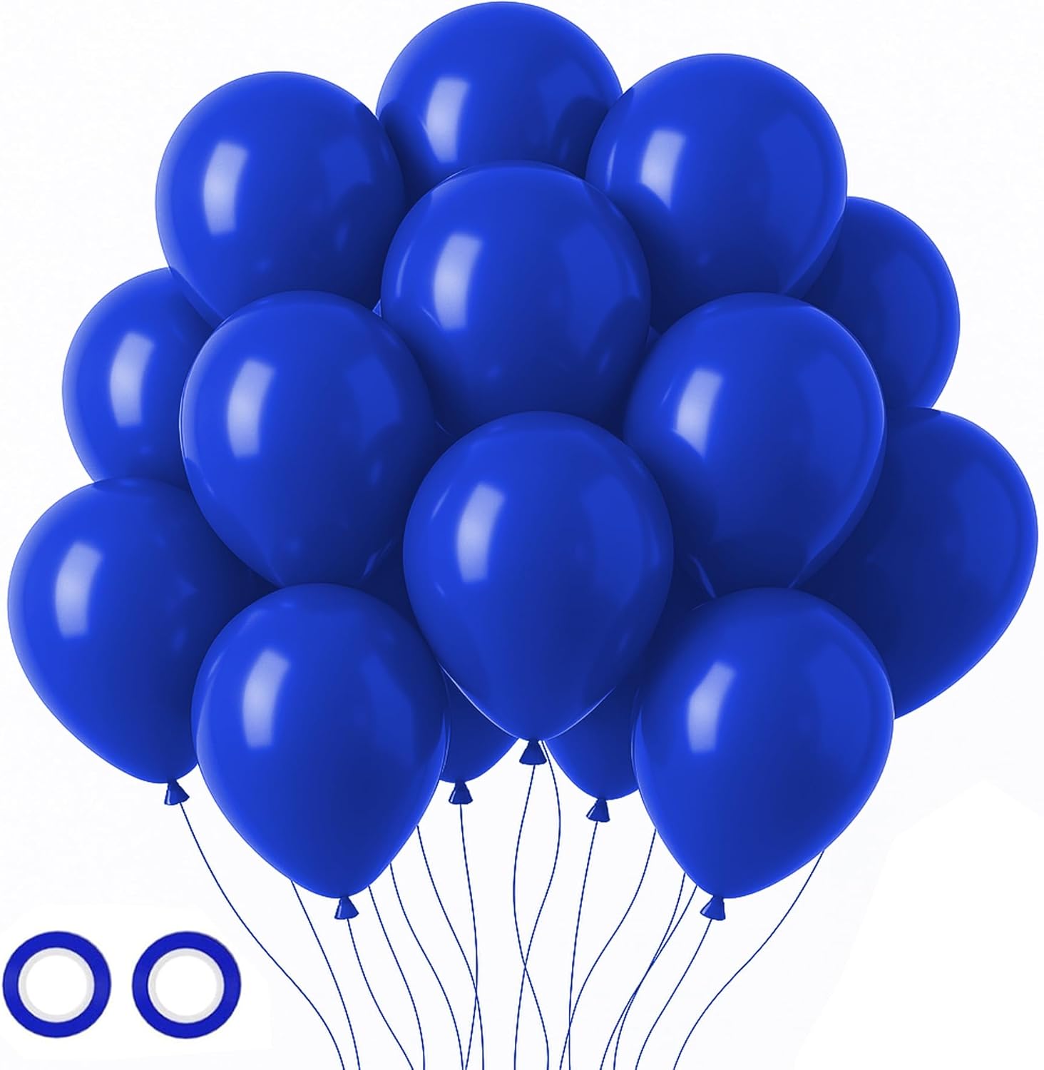 Voircoloria Royal Blue Balloons - 105pcs 12-Inch Party Balloons for Birthdays & Celebrations