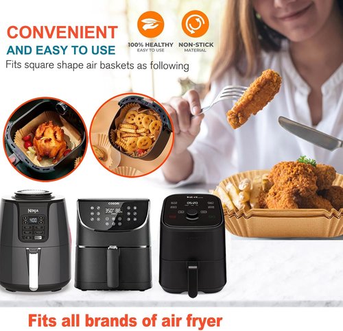 Air Fryer Liners - 200 Pcs Disposable Parchment Paper for Instant Pot Vortex Plus 6QT XL