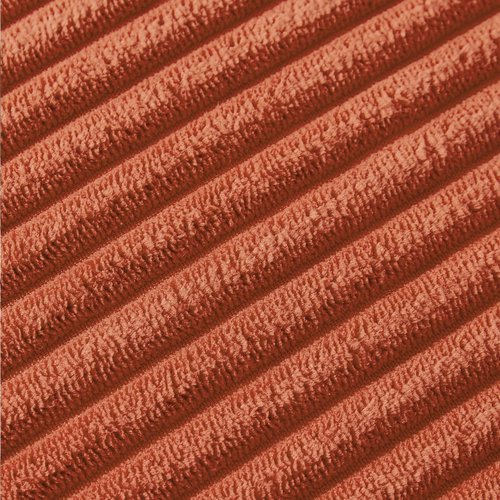 Fancy Homi Pack of 2 Burnt Orange Decorative Throw Pillow Covers 18x18 Inch with Pom-poms for Couch Bed Living Room Bedroom, Soft Corduroy Solid Square Cushion Case 45x45 cm, Boho Fall Home Decor