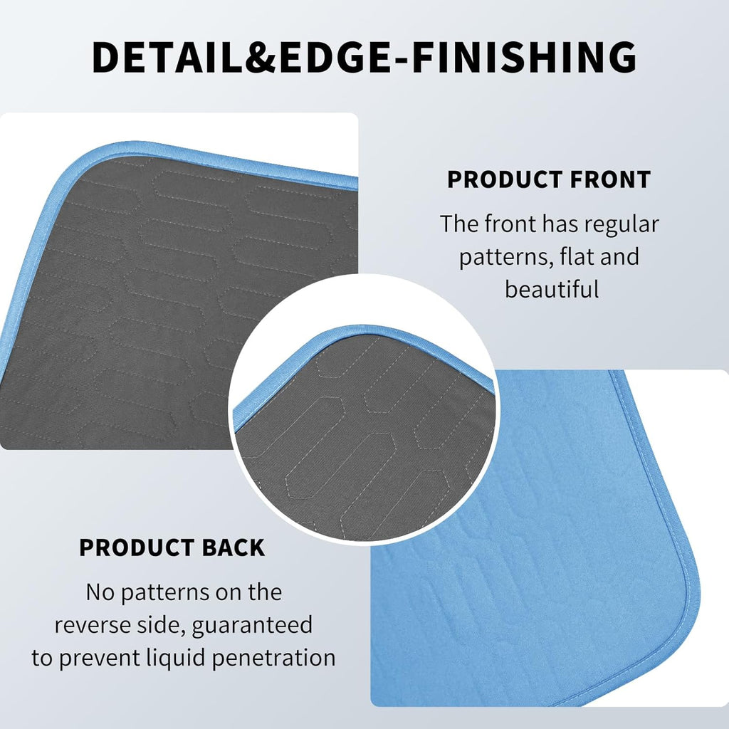 Skiennix Washable Waterproof Bed Pads - Reusable Incontinence Underpads for Kids & Adults | 24" x 36" 2 Pack, Soft & Leakproof