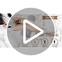 Half Moon Knee Pillow for Back Sleepers - Memory Foam Support for Pain Relief
