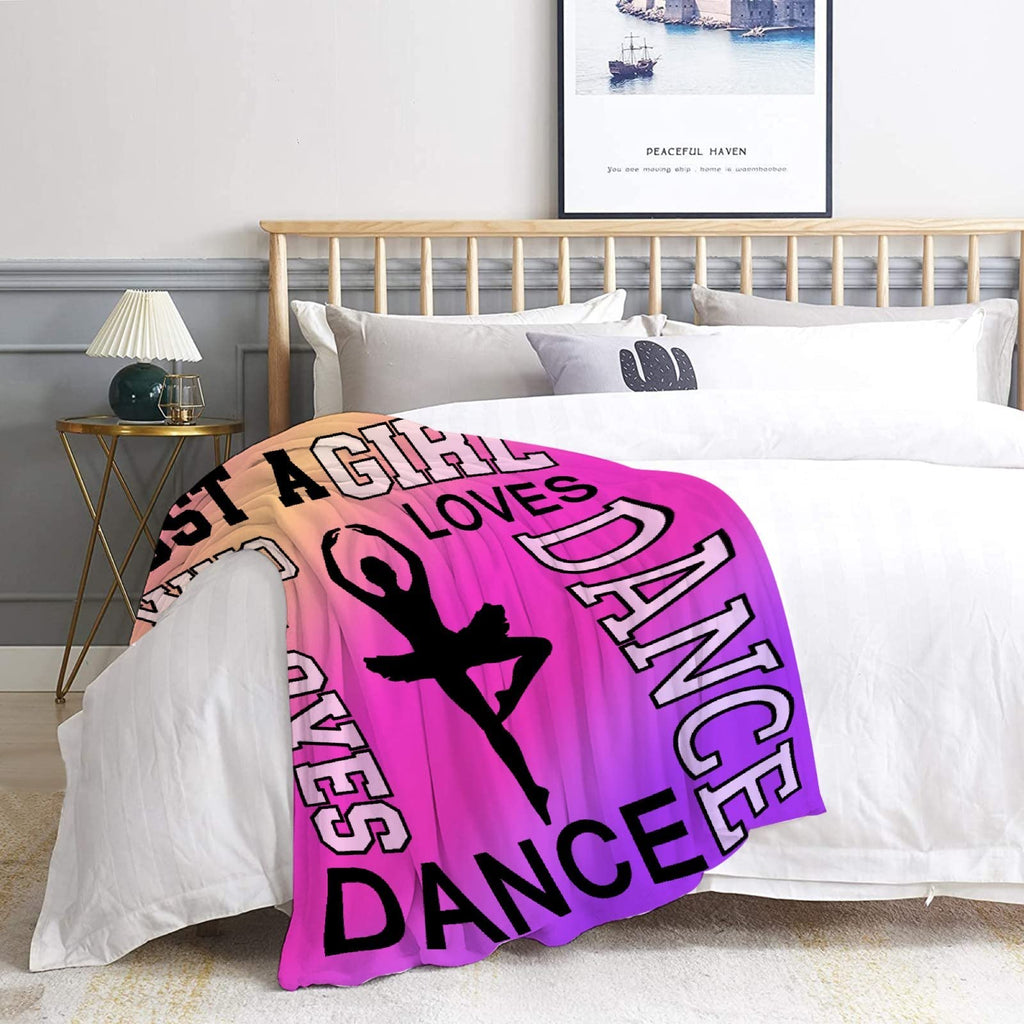 FUNBIRD Dance Blanket | Dance Gift Ideas for Girls & Dancers | 40"x50" All-Season Home Decor