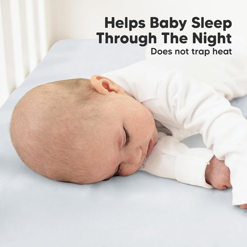 KeaBabies Organic Crib Sheets - 2-Pack Fitted Mattress Covers in Soft Hazy Prints | Breathable Jersey Cotton for Boys & Girls