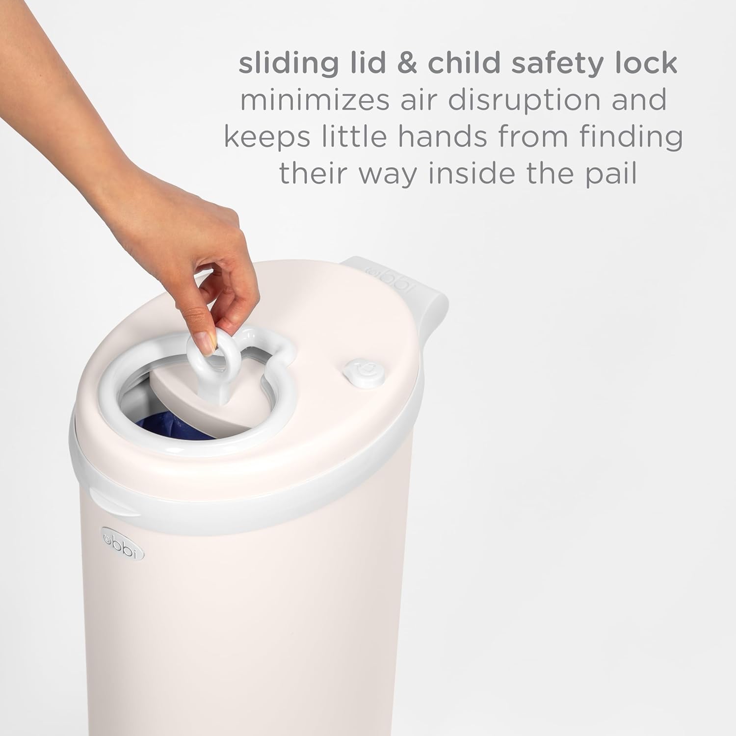 Ubbi Steel Diaper Pail - Odor Locking Design, No Special Bag Needed | Award-Winning Ivory Color