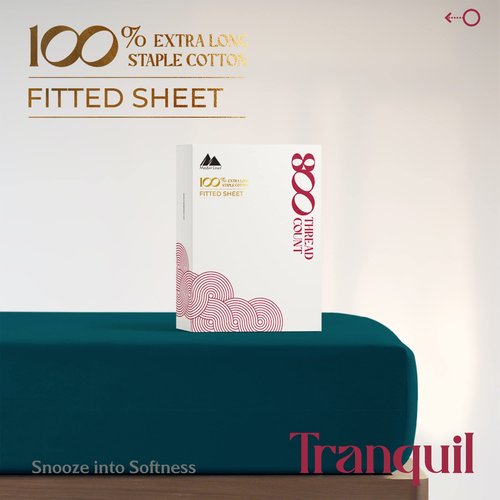 Mayfair Linen Luxury 100% Egyptian Cotton King Fitted Sheet Only - Premium 800 TC Hotel Quality Deep Pocket Cotton Fitted Sheets, Soft, Sateen Weave Bottom Sheet, Fits Mattress up to 18 in - Teal