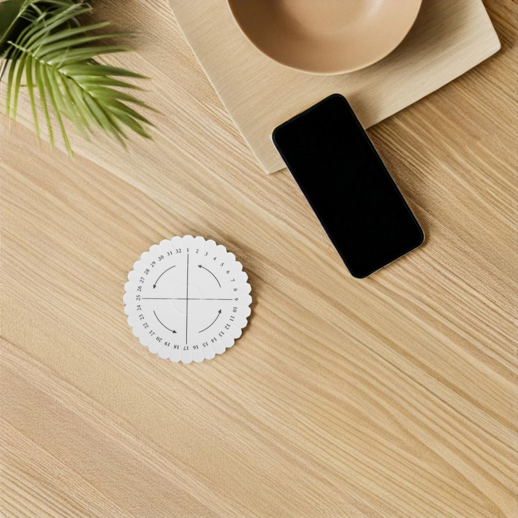 Uonlytech Weaving Disk - 32 Slot Round Bracelet Braiding Plate for DIY Jewelry Making Kit