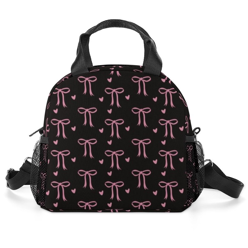 WOBAGMEN Lunch Bag for Boys,Video Game Lunch Box Insulated Lunch Bag With Adjustable Shoulder for girls kids,Small Reusable Lunch Bags for Work School