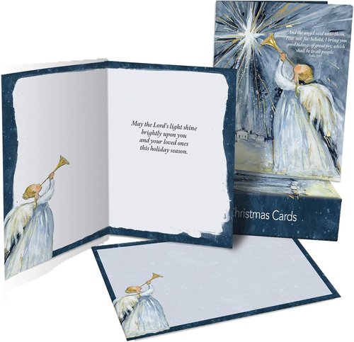 Lang - Angels Sing Classic Christmas Cards by Susan Winget | Festive Holiday Greeting Set