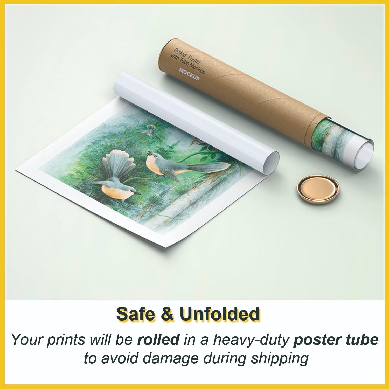 TFEN Custom Photo Poster Prints - Upload Your Image | 40 x 60 Inches | Made in USA Home Decor Wall Art