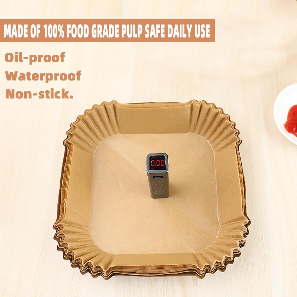 Victoyaw Disposable Air Fryer Liners - 200PCS Non-Stick Parchment Paper for 8-12QT Air Fryers