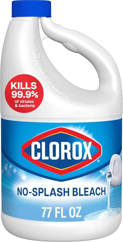 Clorox No Splash Bleach - 77 Ounces for Safe, Mess-Free Cleaning | Ideal for Home Use