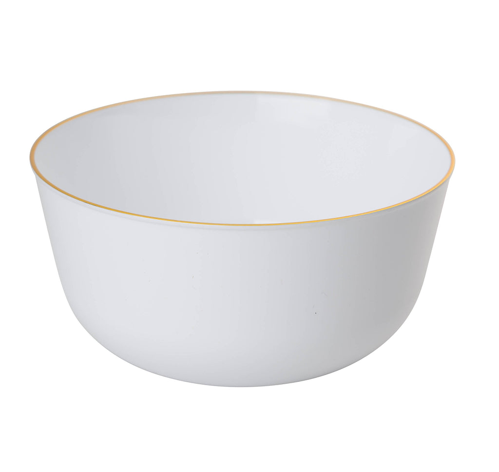 Trendables 60-Pack Combo Premium Disposable Plastic Dinnerware - Versa Design Includes: 20 x 10.25" Dinner Plates, 20 x 8" Salad Plates, 20 x 24 oz. Salad/Soup Bowls