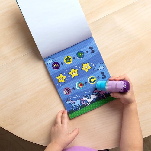Melissa & Doug Sticker Wow!™ Activity Pad - 24 Pages with 300 Stickers - Arts & Crafts Fidget Toy for Kids 3+ - Purple Unicorn