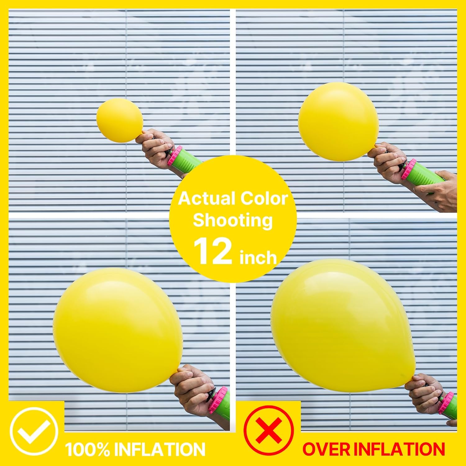 PartyWoo Yellow Balloons - 100pcs 5-Inch Mini Matte Latex Balloons for Celebrations & Events
