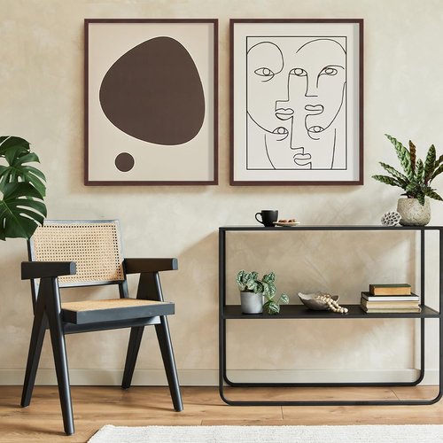 LaVie Home 16x20 Picture Frame - Classic Brown Wall Display with HD Plexiglas | Vertical & Horizontal Use