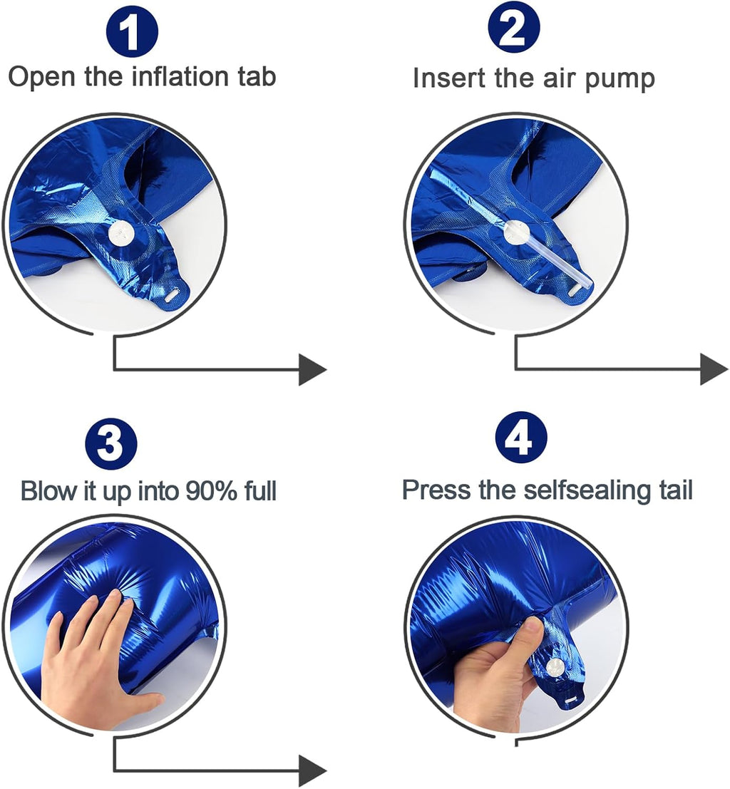 Number Balloons by Night Blue - 40 Inch 0 Balloon for Birthday Decorations | Perfect for Celebrations