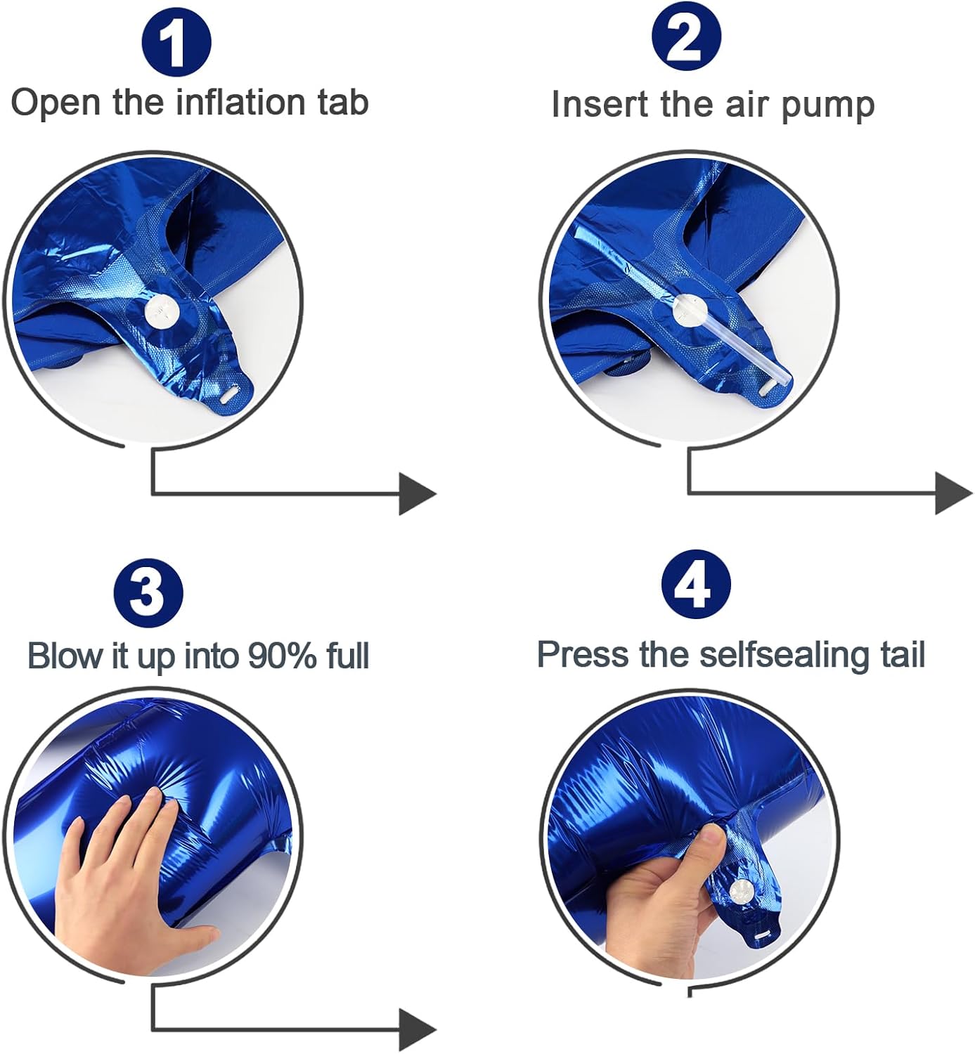 Number Balloons by Night Blue - 40 Inch 0 Balloon for Birthday Decorations | Perfect for Celebrations
