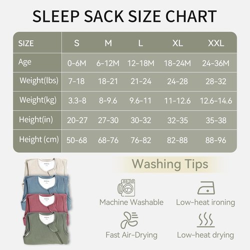 BubblePanda Bamboo Sleep Sack | Breathable 1.0 Tog Newborn Infant Wearable Blanket (0-6 Months)