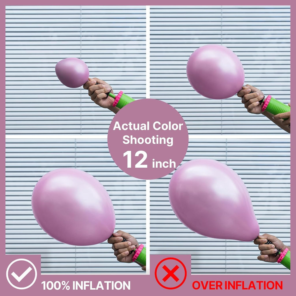 PartyWoo Balloon Garland - 100 Pcs Pink & Purple Balloons in Various Sizes for Birthday & Party Decor