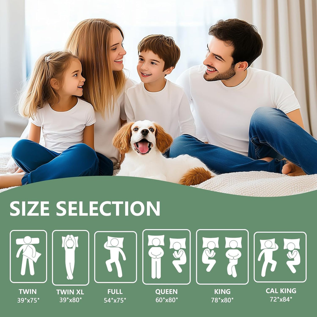 Premium Waterproof Mattress Protector | Twin XL Size, Breathable 3D Air Fabric, Soft & Noiseless