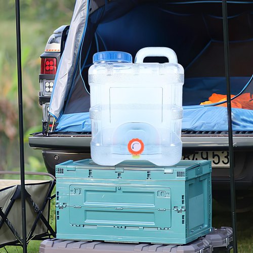 SEWACC Water Bottle 2.6 Gallon Portable Water Containers with Handle Large Capacity Large Reusable Motivational Jug for Camping Outdoor Sports Travel