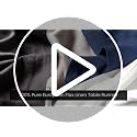 Linen Table Runner 14x90 Natural and White Border - Handcrafted Elegant Dining Decor