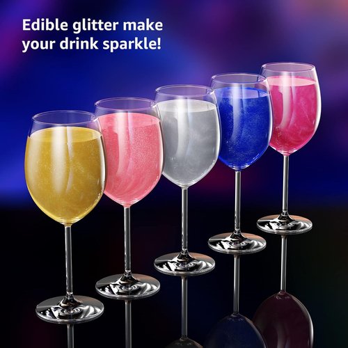 Edible Glitter by [Brand Name] - Food-Grade Drink Glitter for Cupcakes, Cookies & Beverages | Gold Color